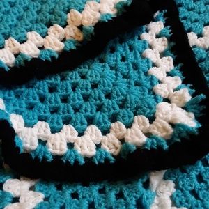 Granny Hand Made Crochet Knit Blanket